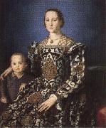Agnolo Bronzino Portrait of Eleonora of Toledo with Her Son Giovanni de'Medici oil